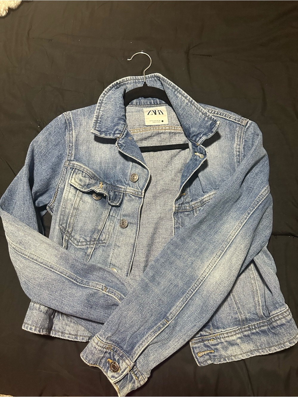 Zara Light Wash Blue Denim Jacket - Women's Jean Trucker